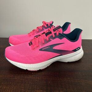 Brooks Launch 8 Running Shoes Women Size 8 Pink Comfort Lightweight Low Sneakers